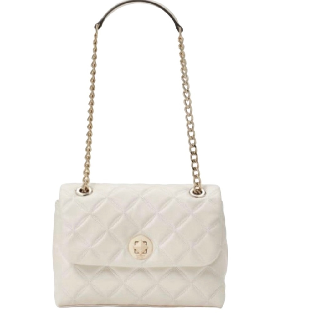 Kate Spade ♠️ Natalia Small Flap Crossbody. Color bare NWT